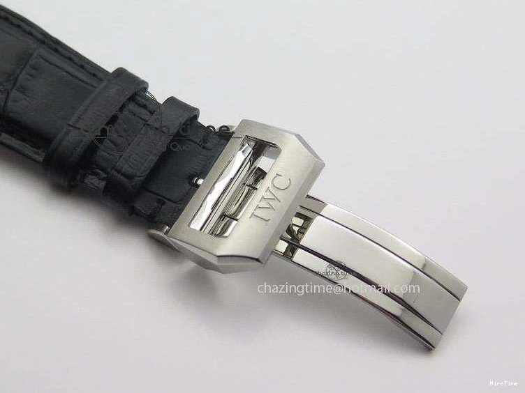 MIROTIME 0120 Portuguese Real PR IW500126 ZF 1:1 Best Edition Grey Red Dial On Black Leather Strap A52010 V Resilient 7333